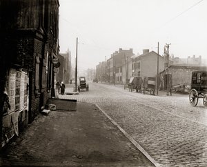 View Looking West on Wash Street Towards Thirteenth Street by Unknown